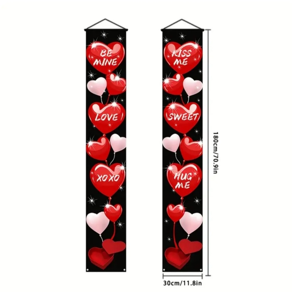 New Valentine's Day Indoor Outdoor Decoration Banners - Picture 3 of 3